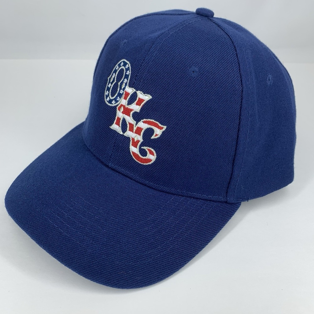 OKC Dodgers Hat Red White Blue USA Flag Snapback Oklahoma City MiLB Baseball Cap